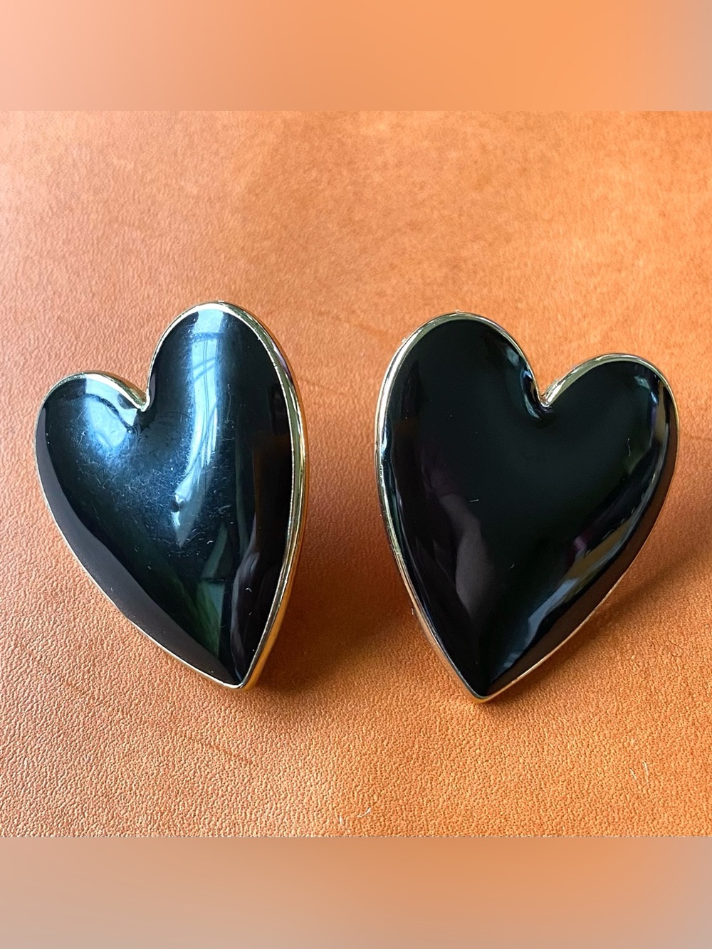 Black Heart Enamel BaubleBar Earrings